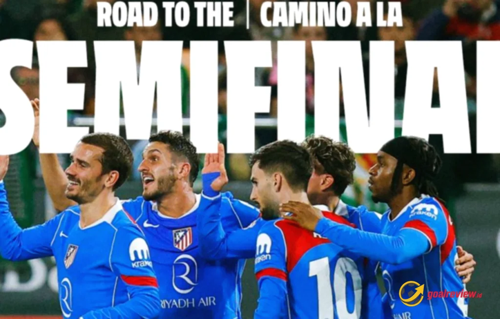 Atletico Madrid pesta lima gol