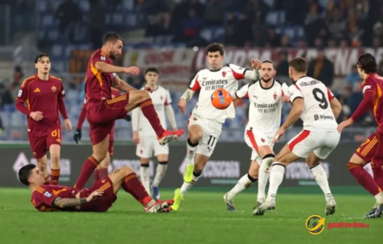Penalti Pellegrini laga AS Roma vs AC Milan