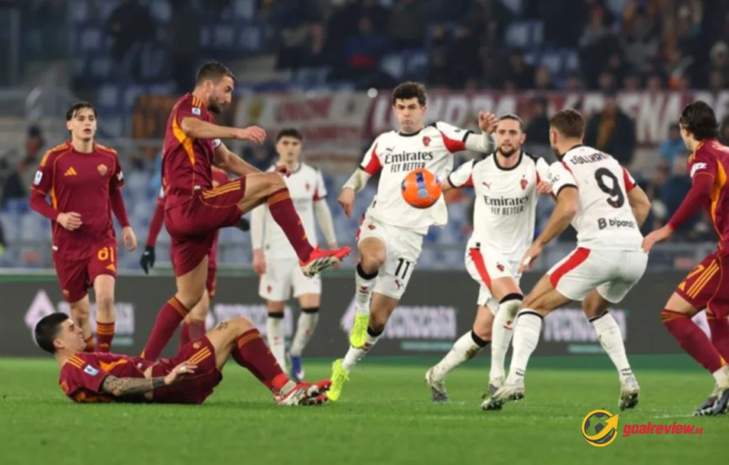 Penalti Pellegrini laga AS Roma vs AC Milan