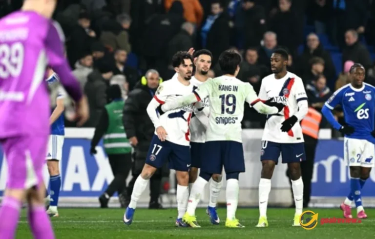 Strasbourg Vs PSG Hakimi Kartu Merah